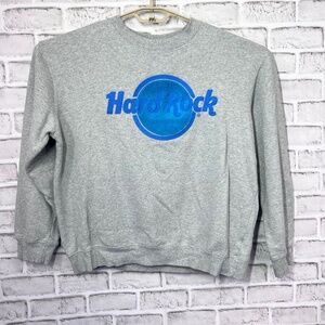 |•HARD ROCK•| Grey Crewneck Sweatshirt Size Large